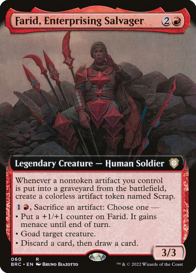 Farid, Enterprising Salvager - Extended Art - Foil