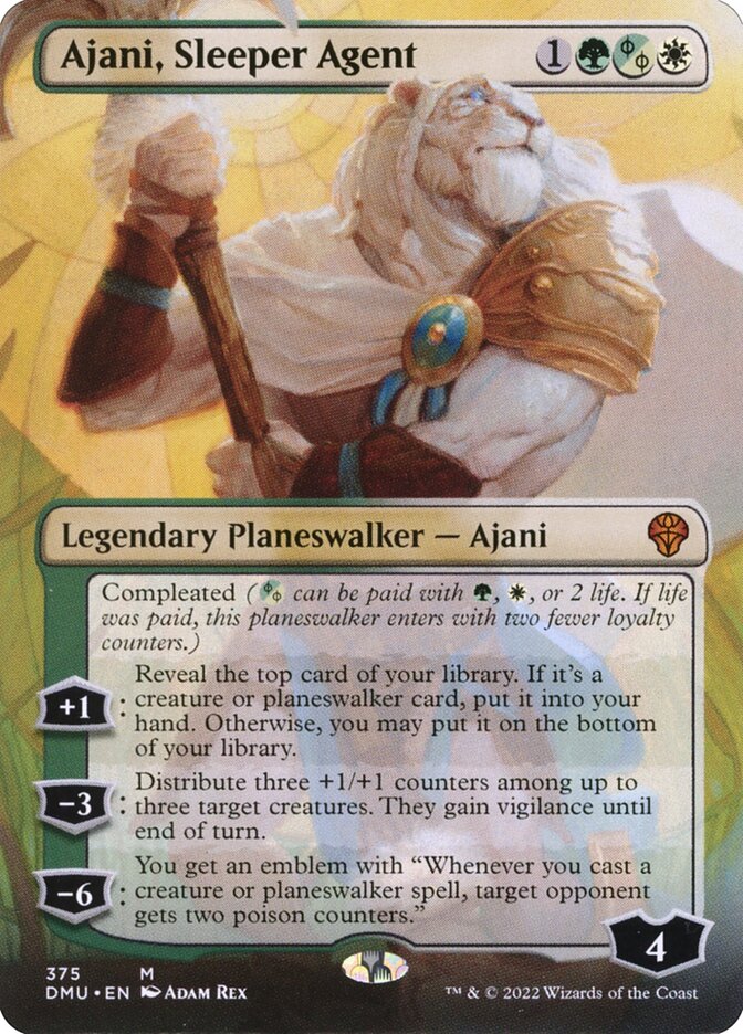 Ajani, Sleeper Agent - Borderless - Foil