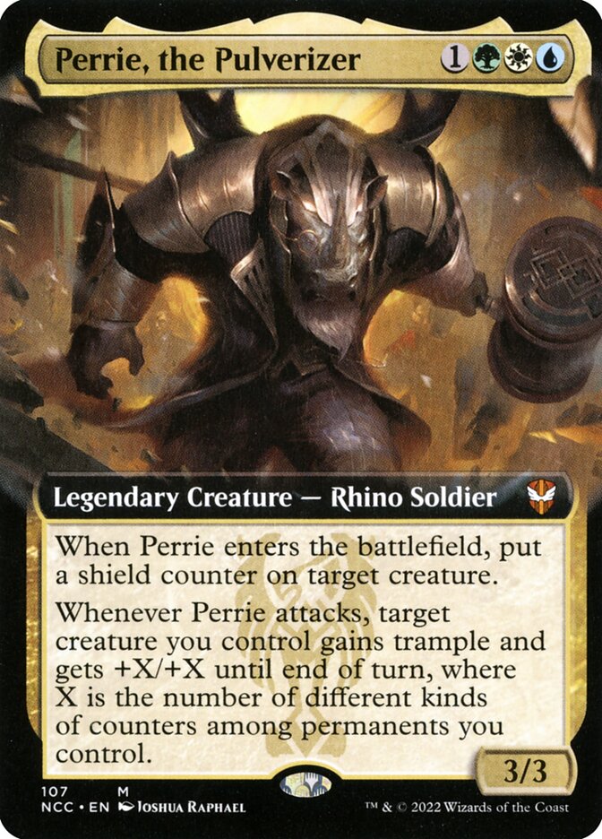 Perrie, the Pulverizer - Extended Art - Foil