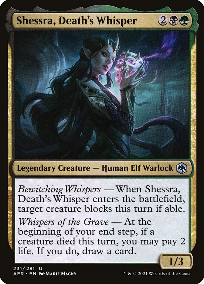 Shessra, Death's Whisper - Foil
