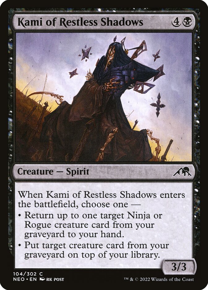 Kami of Restless Shadows - Foil