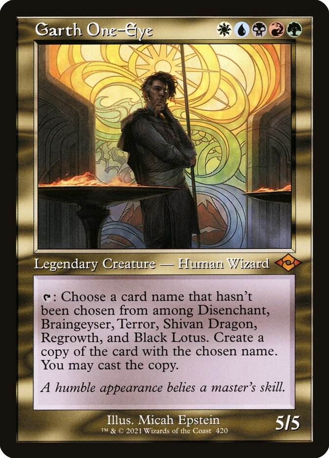 Garth One-Eye - Retro Frame - Foil