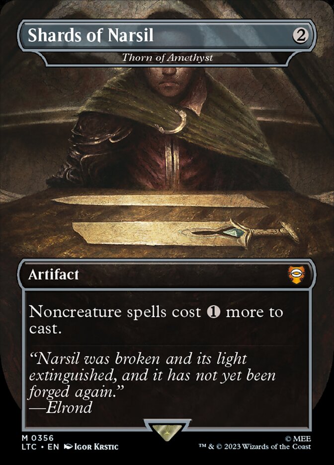 Shards of Narsil (Thorn of Amethyst) - Borderless - Foil