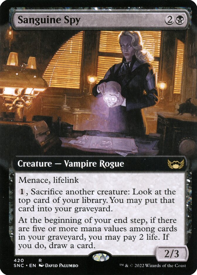 Sanguine Spy - Extended Art - Foil
