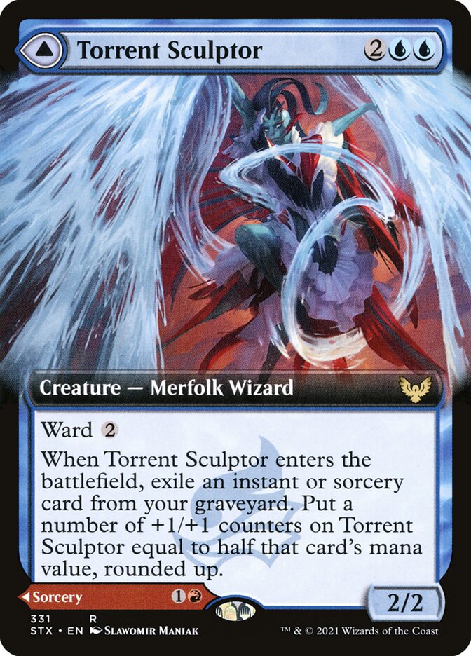 Torrent Sculptor // Flamethrower Sonata - Extended Art - Foil