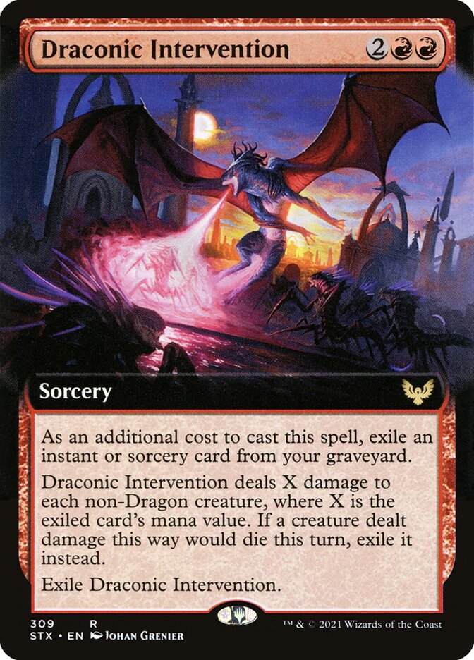 Draconic Intervention - Extended Art - Foil