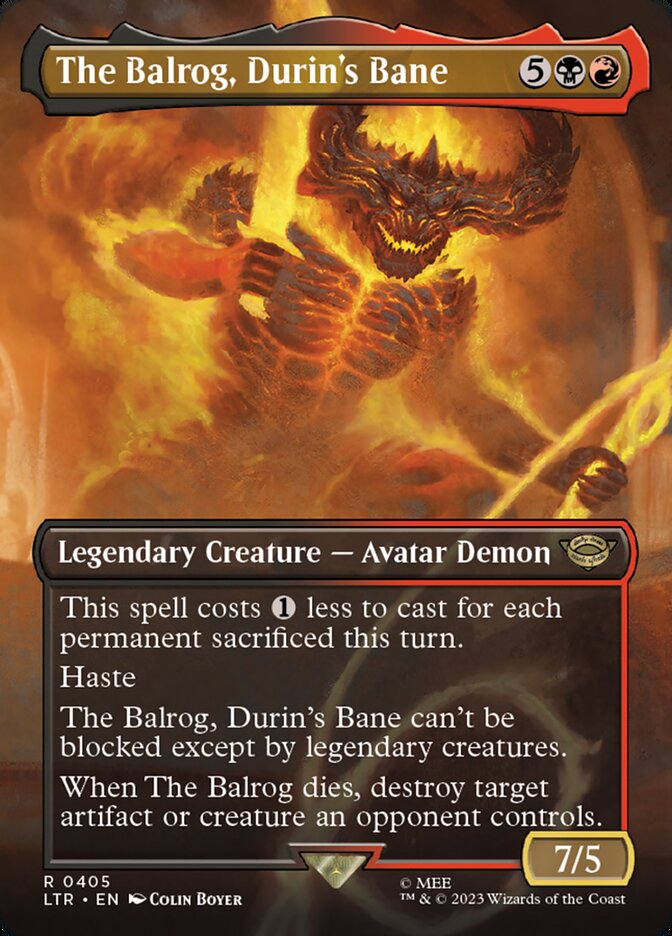 The Balrog, Durin's Bane - Borderless - Foil