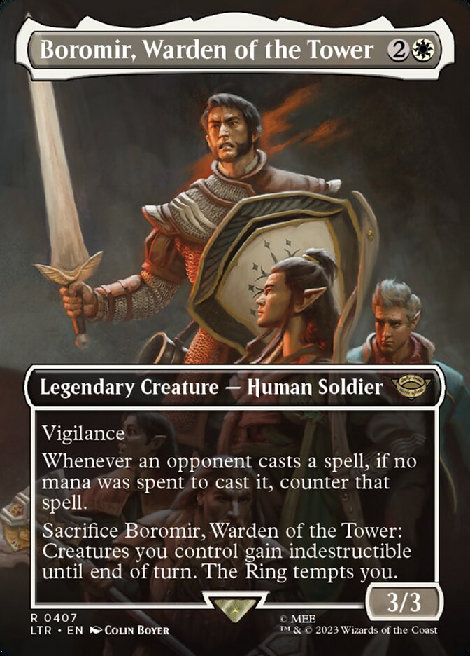 Boromir, Warden of the Tower - Borderless - Foil