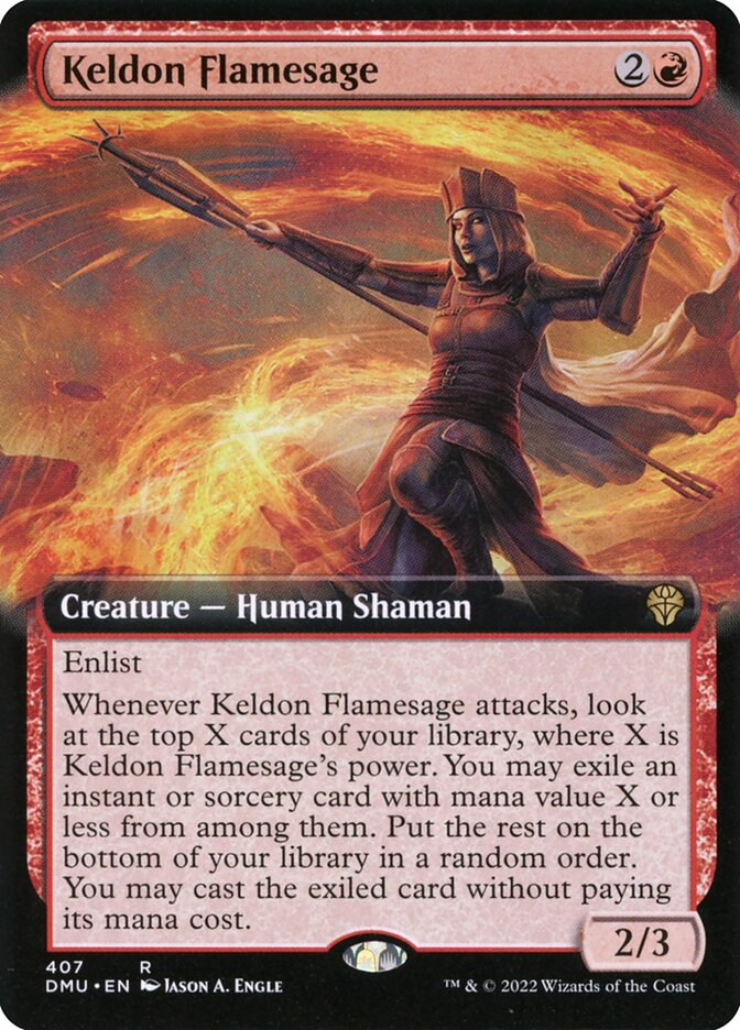 Keldon Flamesage - Extended Art - Foil