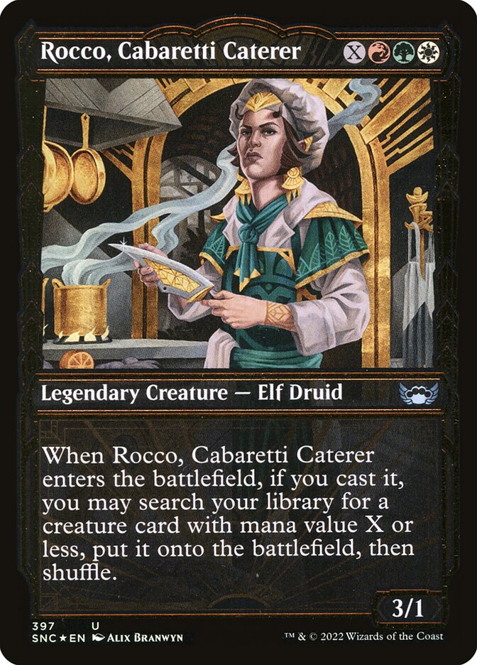 Rocco, Cabaretti Caterer - Gilded - Foil