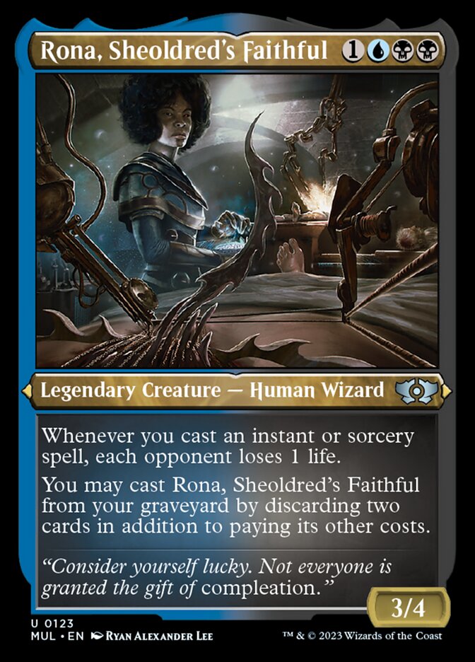Rona, Sheoldred's Faithful - Etched - Foil