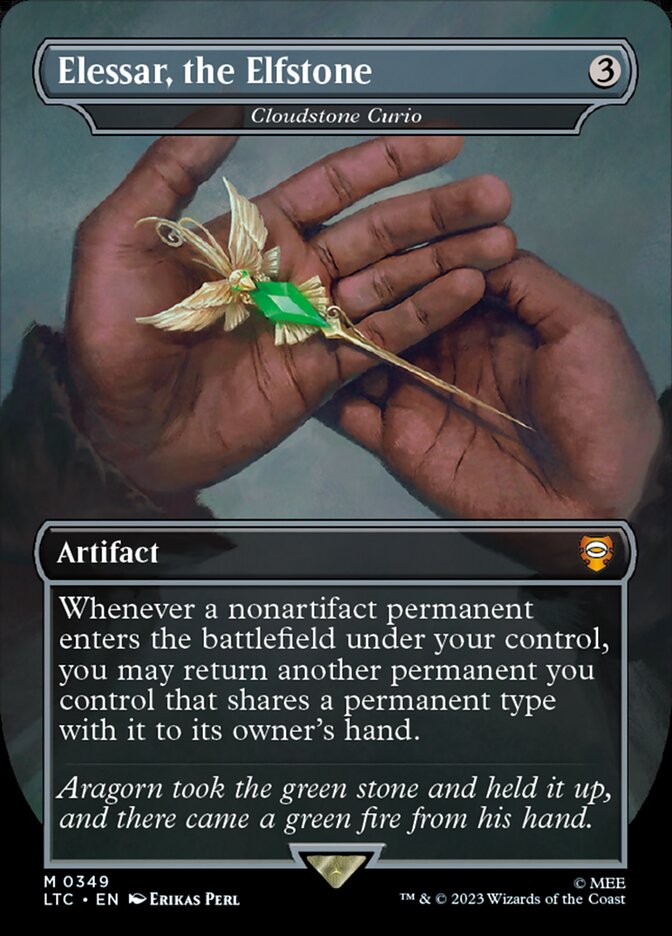 Elessar, the Elfstone (Cloudstone Curio) - Borderless - Foil