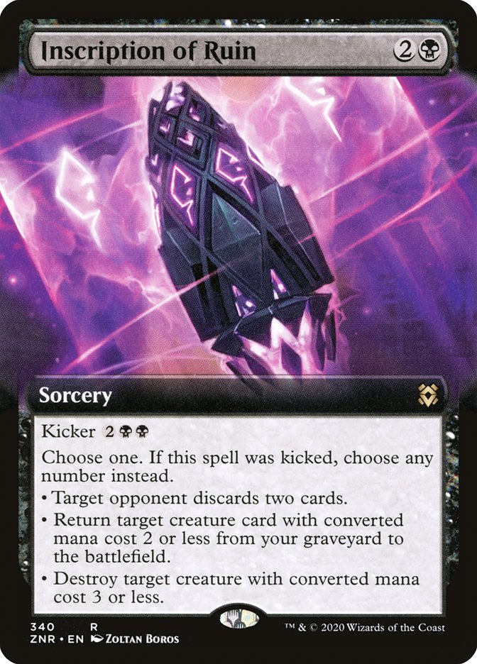 Inscription of Ruin - Extended Art - Foil