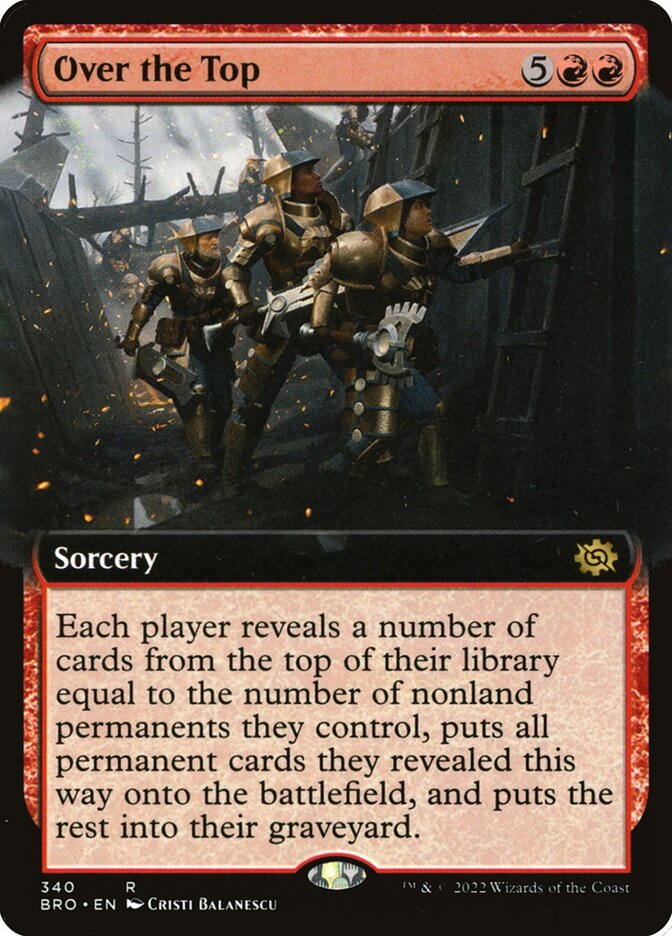 Over the Top - Extended Art - Foil