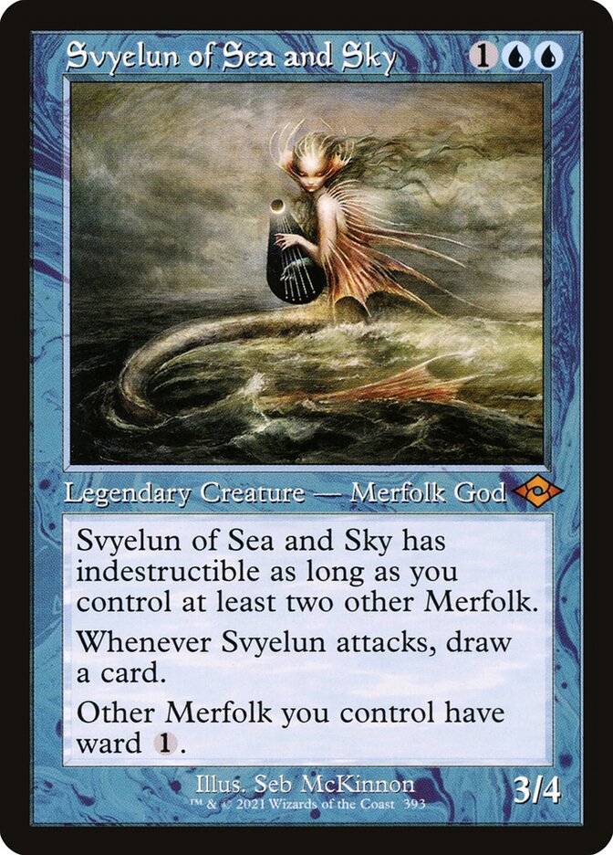 Svyelun of Sea and Sky - Retro Frame