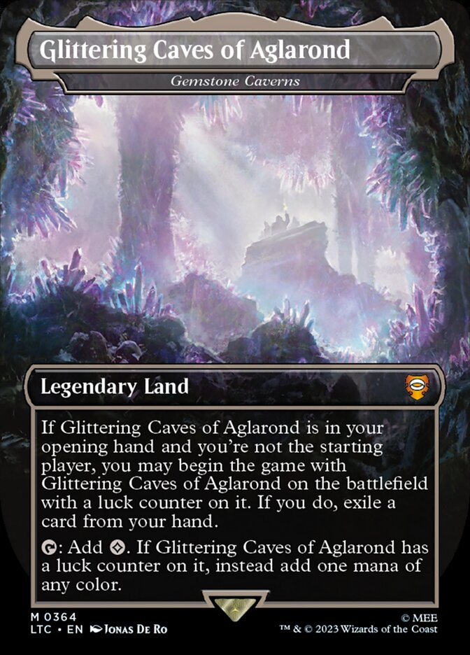 Glittering Caves of Aglarond (Gemstone Caverns) - Borderless - Foil