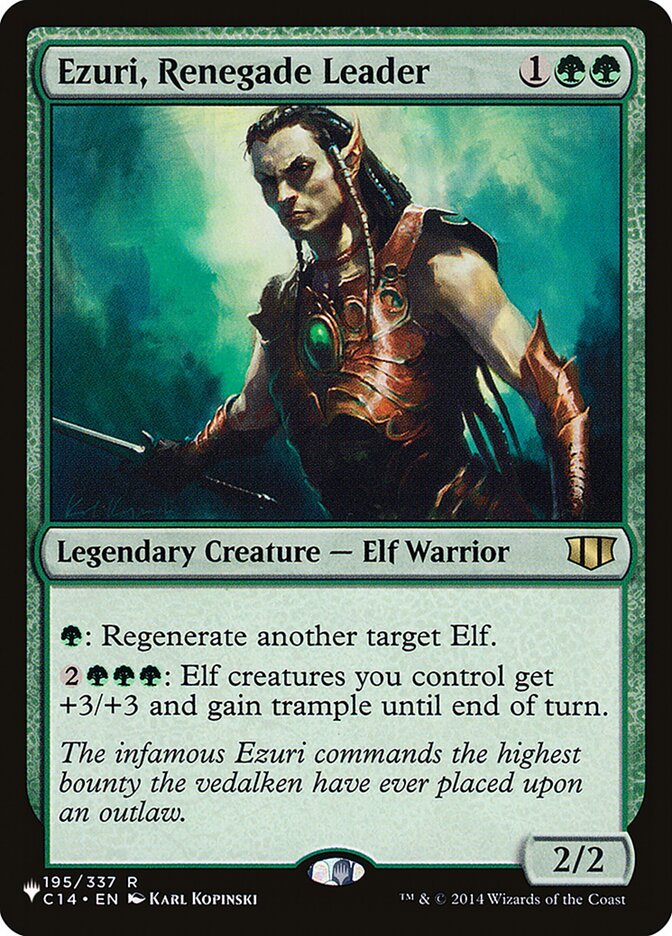 Ezuri, Renegade Leader - The List