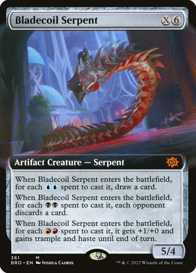 Bladecoil Serpent - Extended Art - Foil