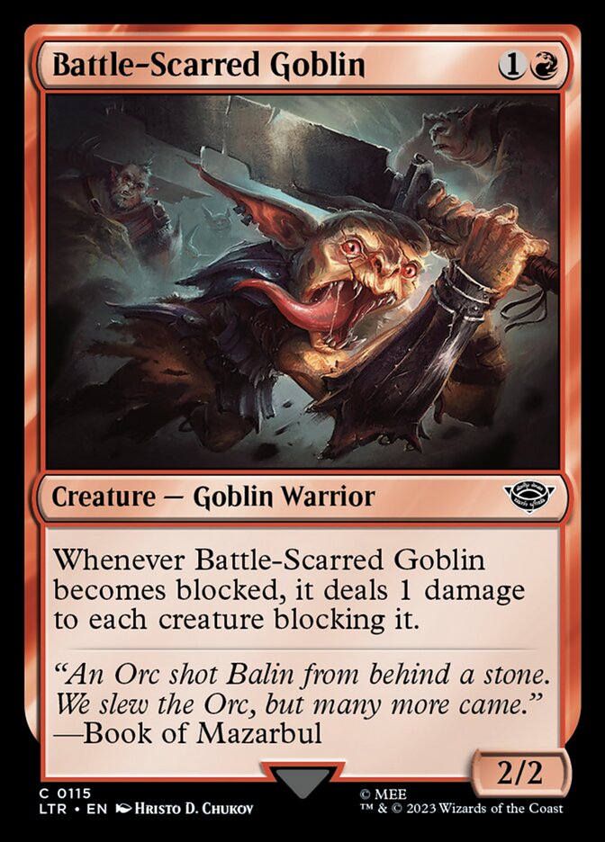 Battle-Scarred Goblin - Foil