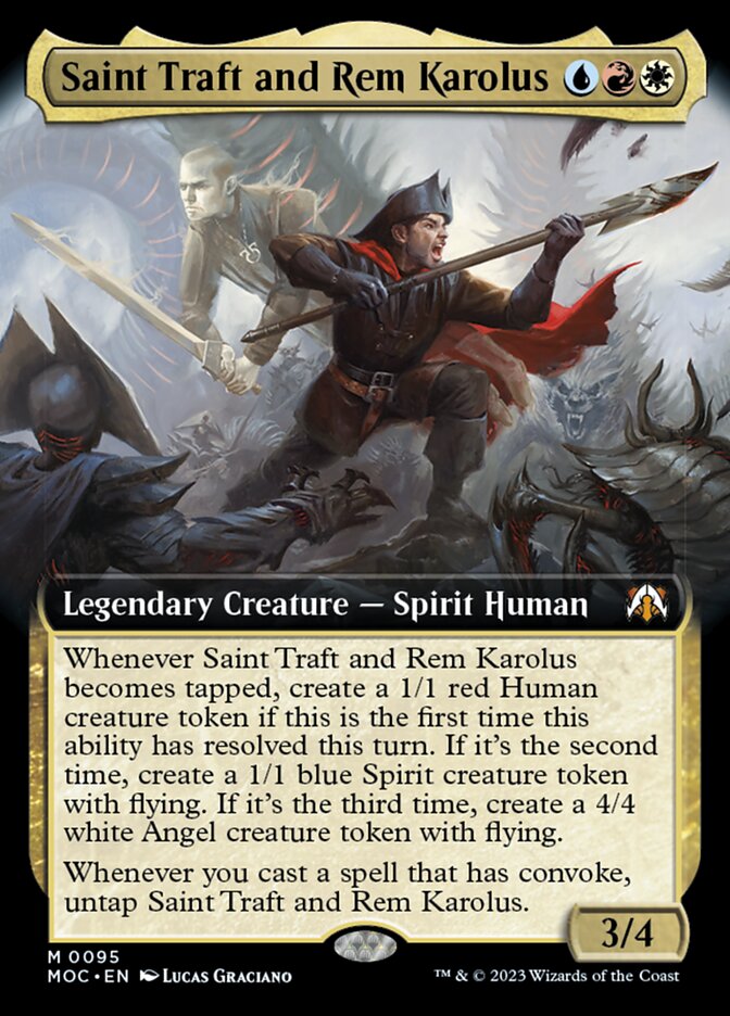 Saint Traft and Rem Karolus - Extended Art - Foil