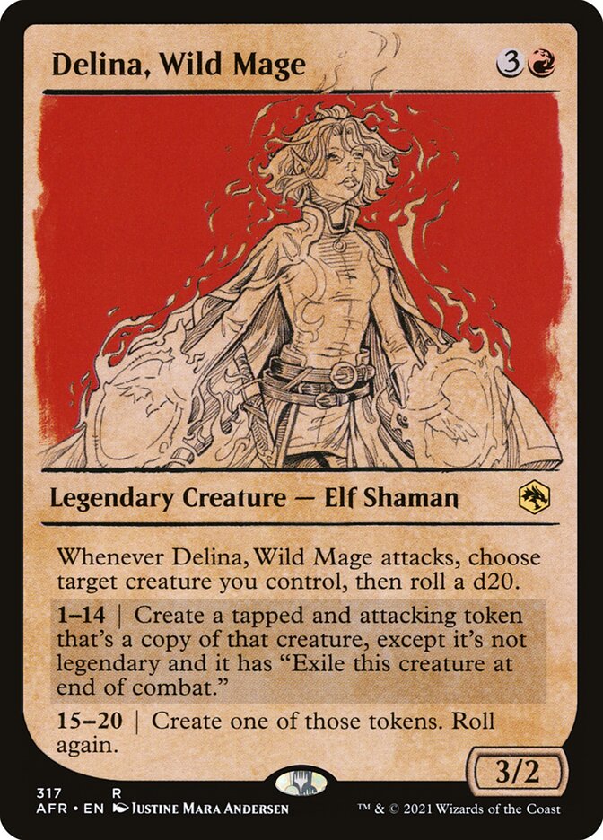 Delina, Wild Mage - Showcase - Foil