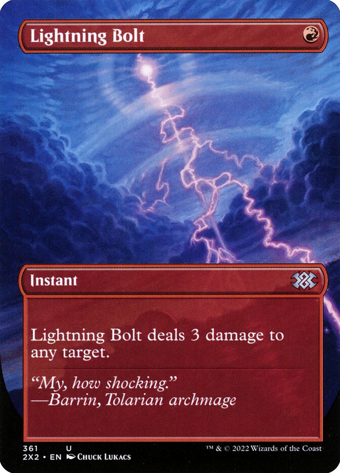 Lightning Bolt - Borderless - Foil