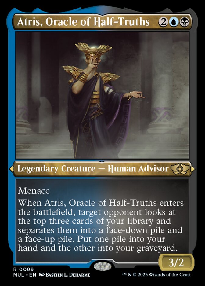 Atris, Oracle of Half-Truths - Etched - Foil