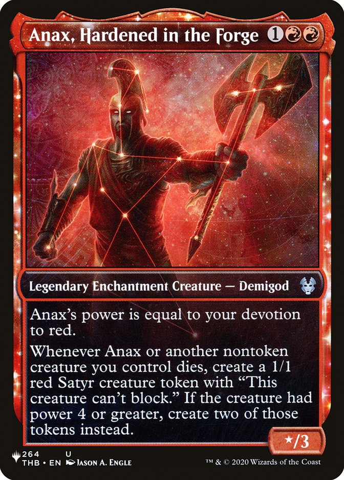 Anax, Hardened in the Forge - The List