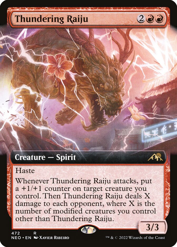 Thundering Raiju - Extended Art - Foil