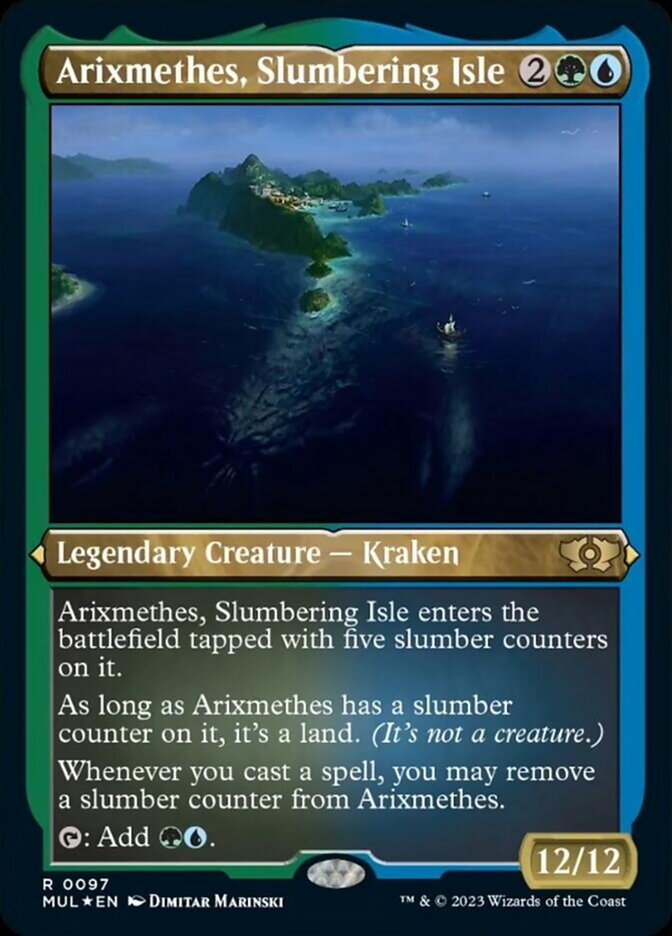 Arixmethes, Slumbering Isle - Etched - Foil