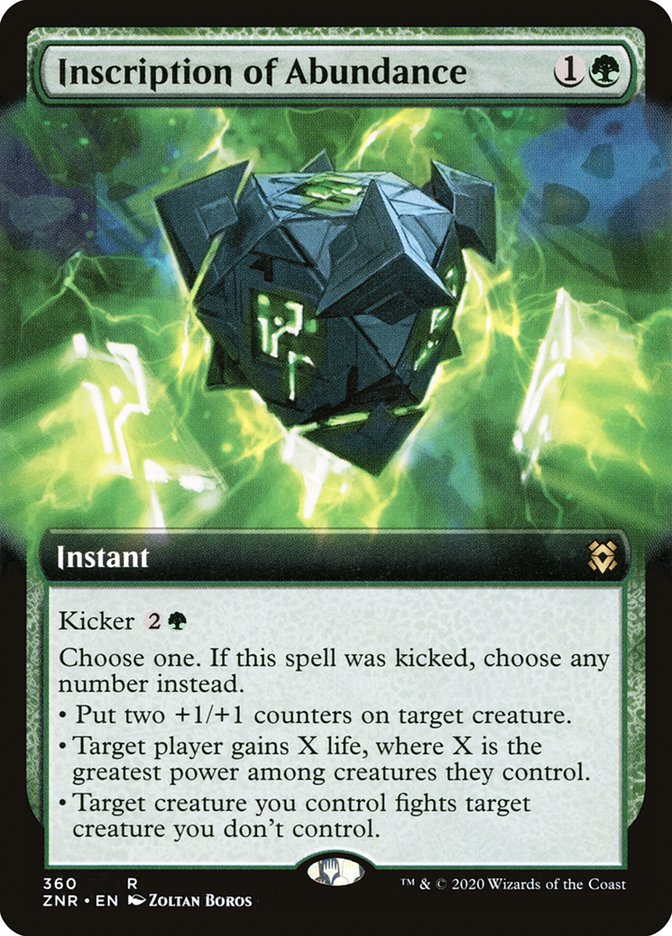 Inscription of Abundance - Extended Art - Foil