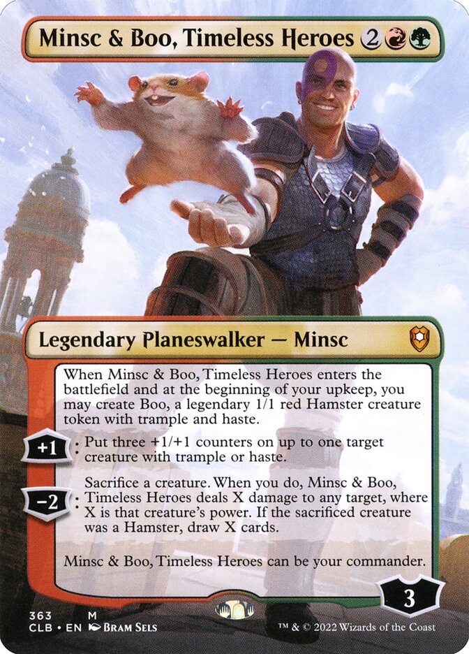 Minsc & Boo, Timeless Heroes - Borderless - Foil