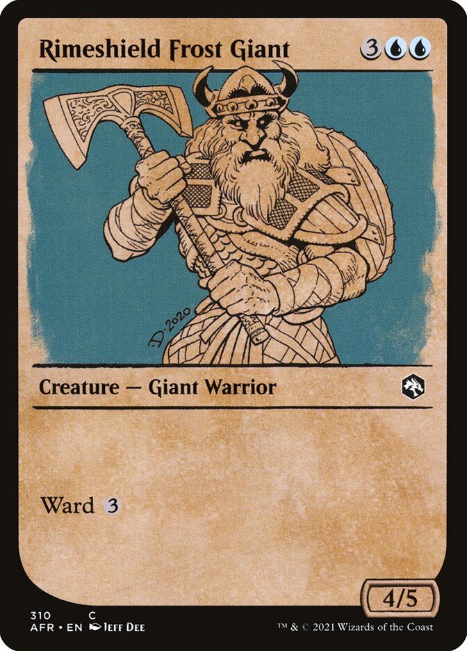 Rimeshield Frost Giant - Showcase - Foil
