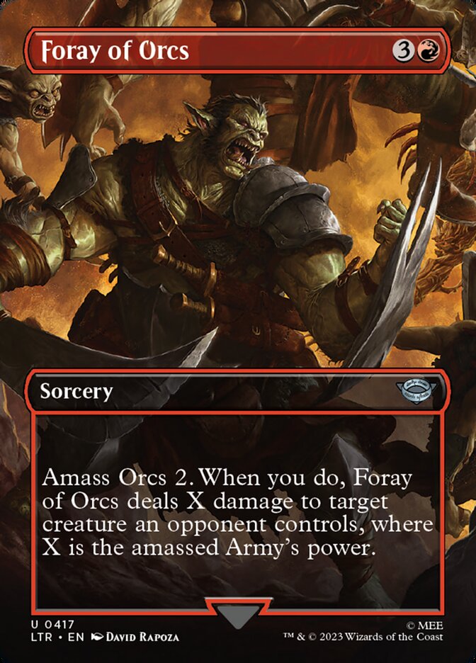 Foray of Orcs - Borderless - Foil
