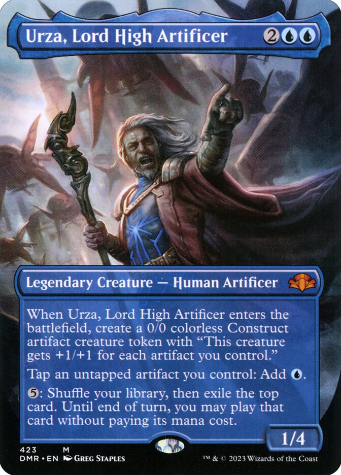Urza, Lord High Artificer - Borderless - Foil