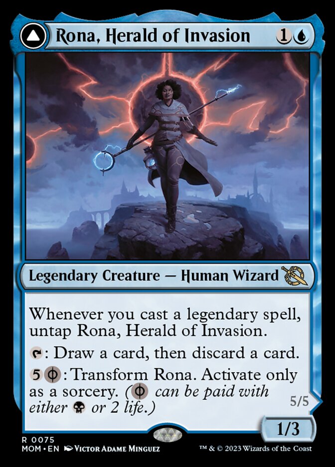 Rona, Herald of Invasion // Rona, Tolarian Obliterator - Foil