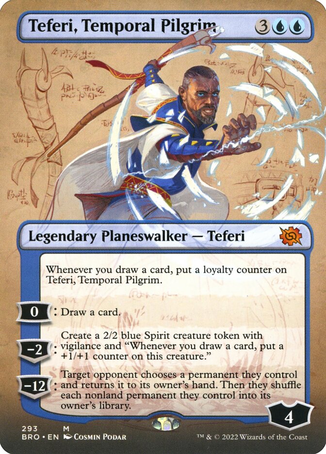 Teferi, Temporal Pilgrim - Borderless - Foil