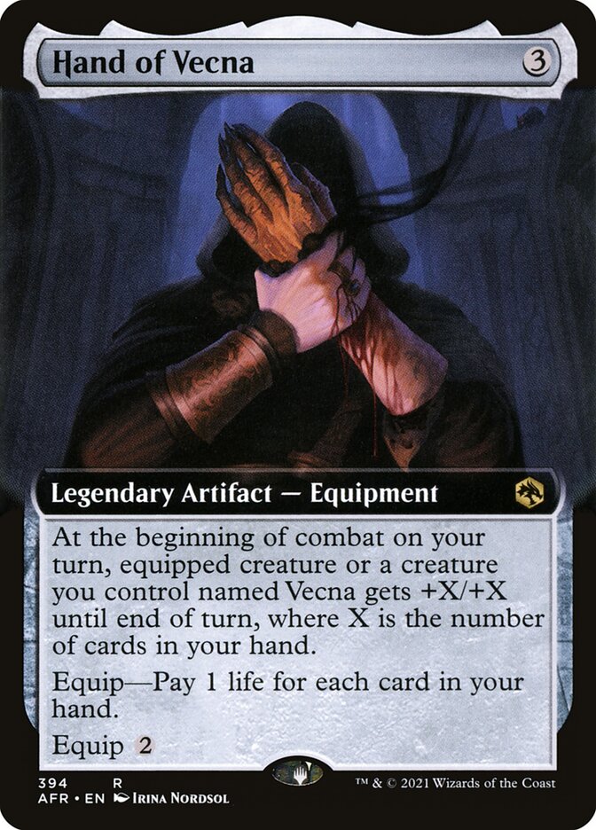 Hand of Vecna - Extended Art - Foil