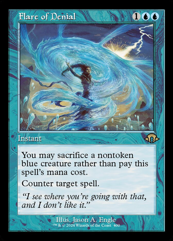 Flare of Denial - Retro Frame - Foil