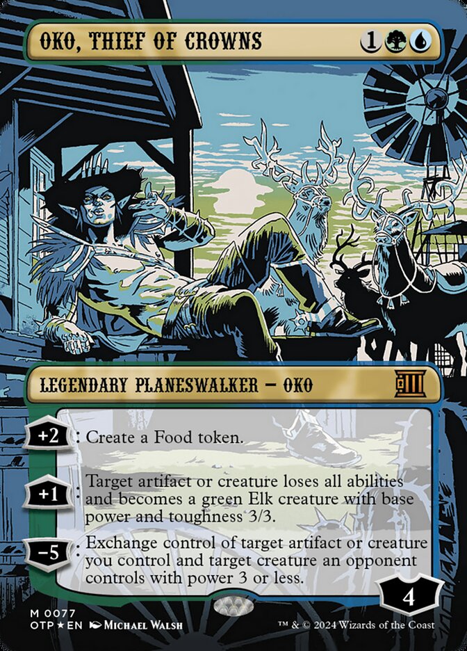 Oko, Thief of Crowns - Textured - Foil