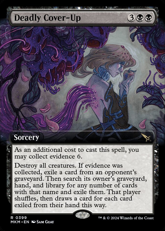 Deadly Cover-Up - Extended Art - Foil