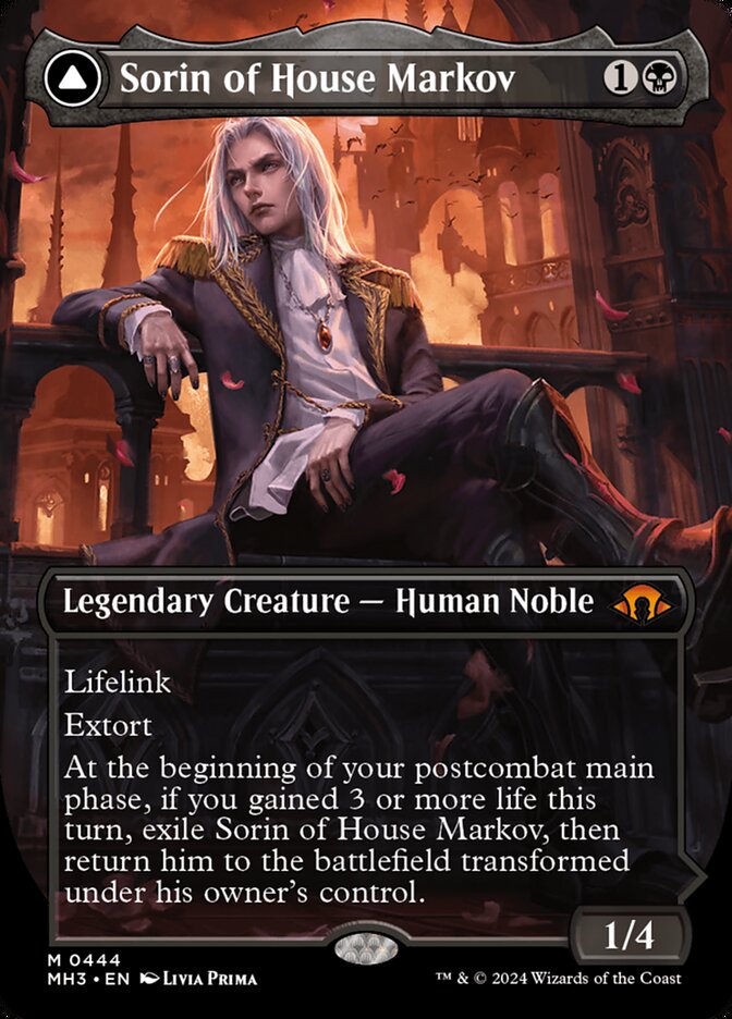 Sorin of House Markov // Sorin, Ravenous Neonate - Borderless - Foil
