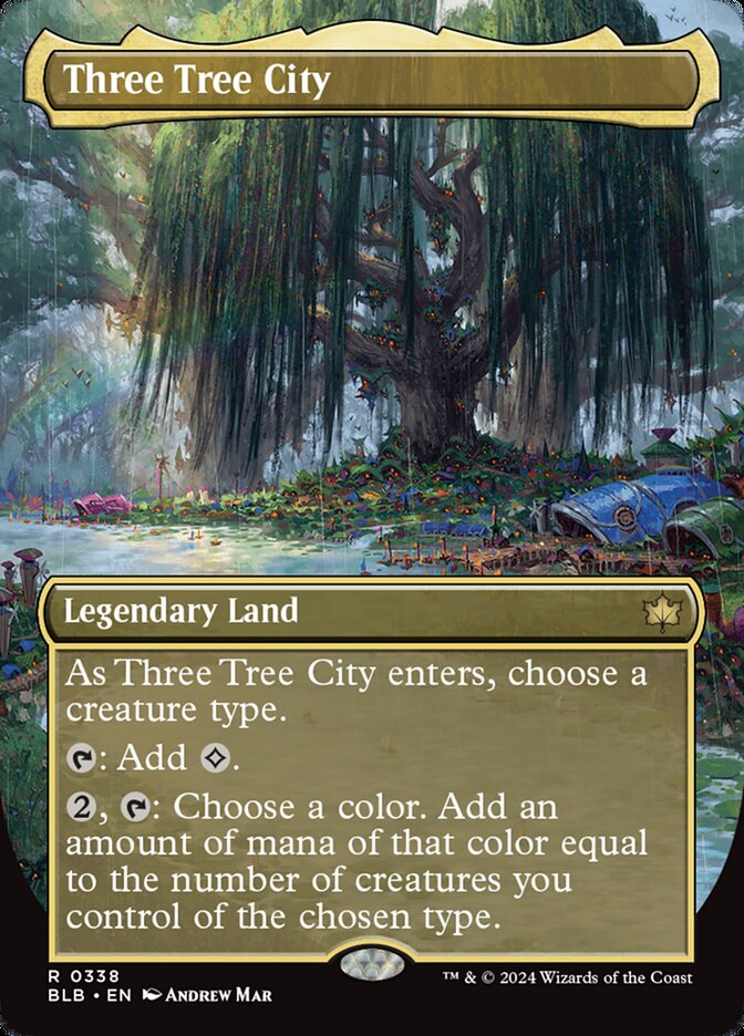 Three Tree City - Borderless (Summer) - Foil