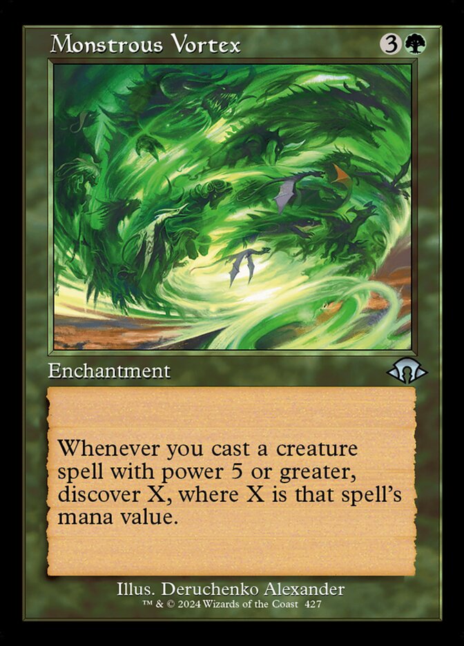 Monstrous Vortex - Retro Frame - Foil
