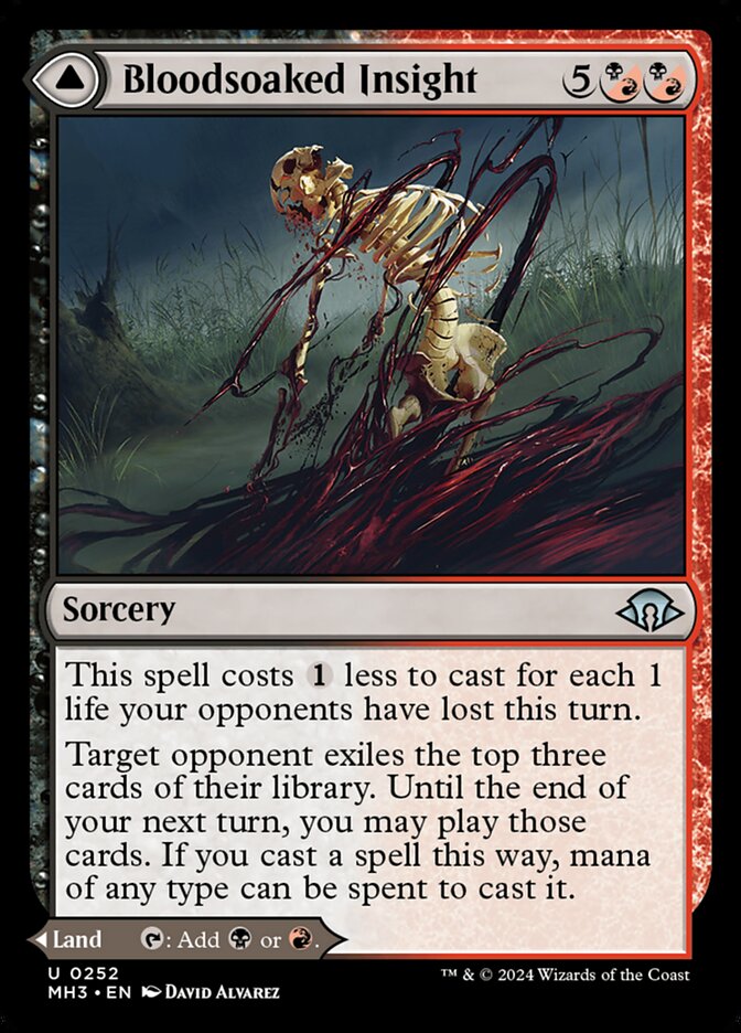 Bloodsoaked Insight // Sanguine Morass - Foil