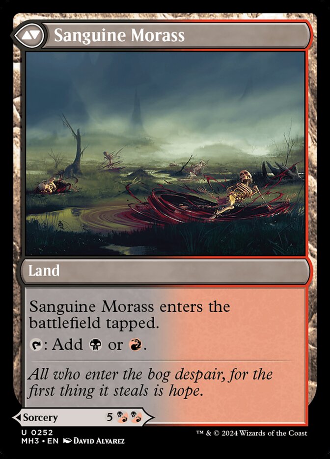 Bloodsoaked Insight // Sanguine Morass - Foil