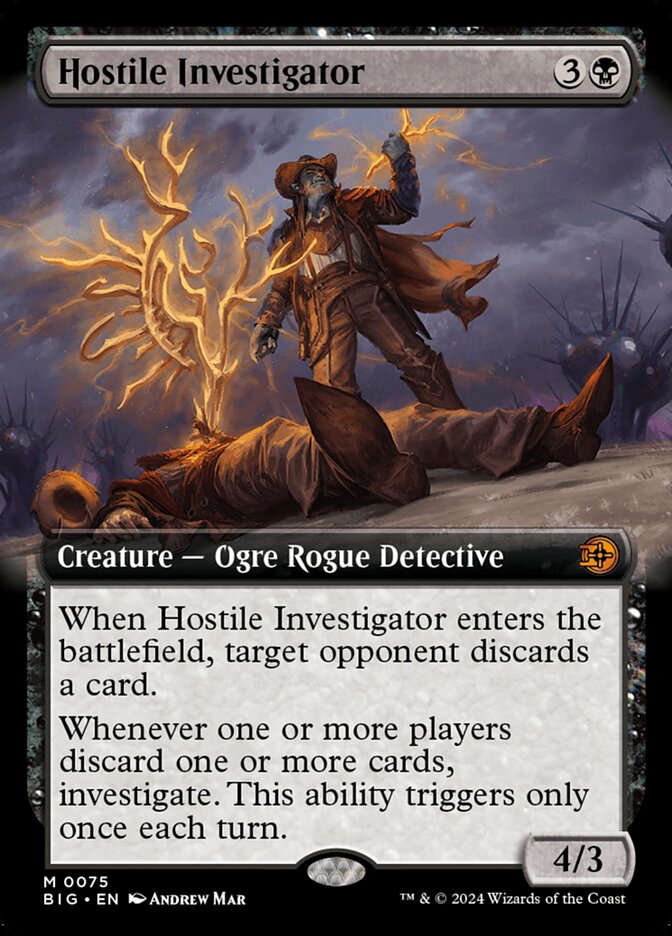 Hostile Investigator - Extended Art - Foil