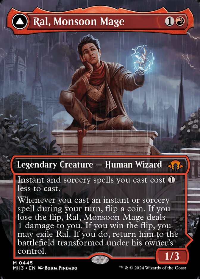Ral, Monsoon Mage // Ral, Leyline Prodigy - Borderless - Foil