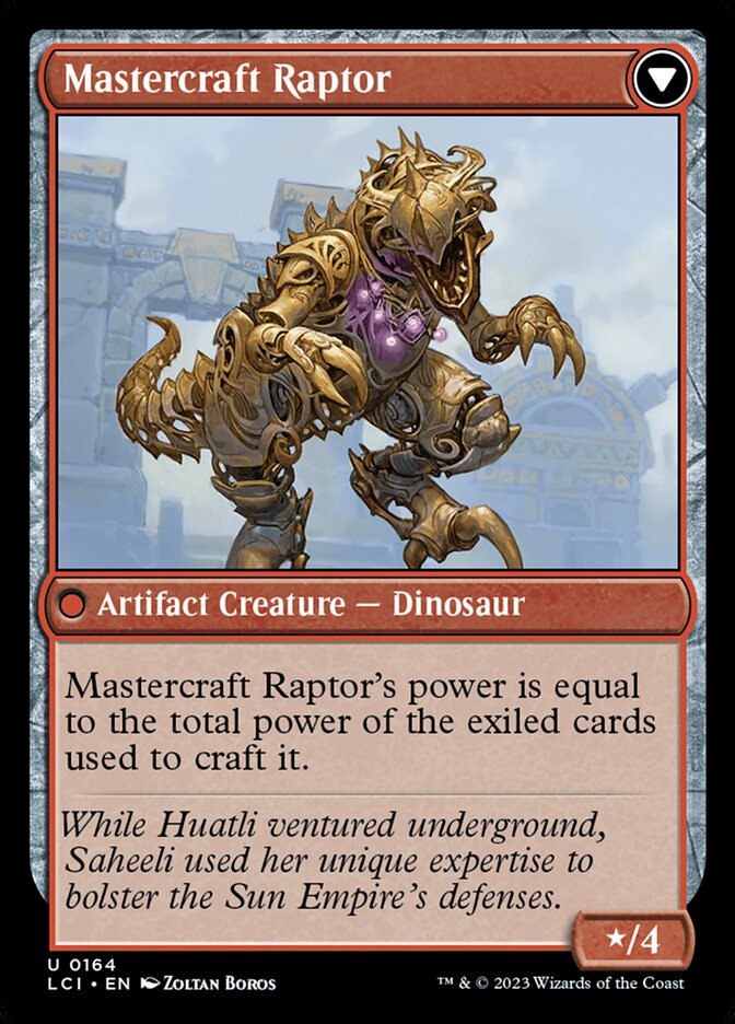 Saheeli's Lattice // Mastercraft Raptor - Foil