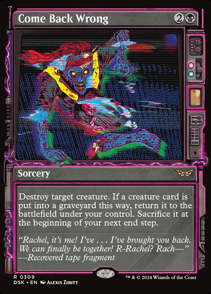 Come Back Wrong - Showcase - Foil